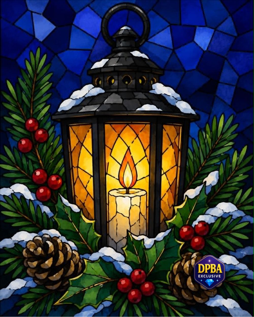 Stained Glass Lantern Glow by Ryleigh Sims