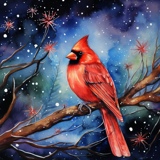 Starry Night Cardinal
