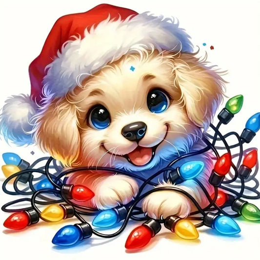 Twinkle Santa Pup