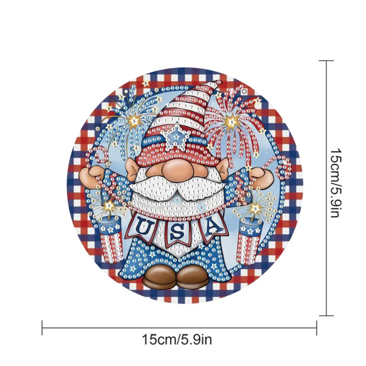 Patriotic USA Gnome Hanging Kit