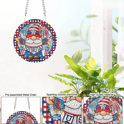 Patriotic USA Gnome Hanging Kit