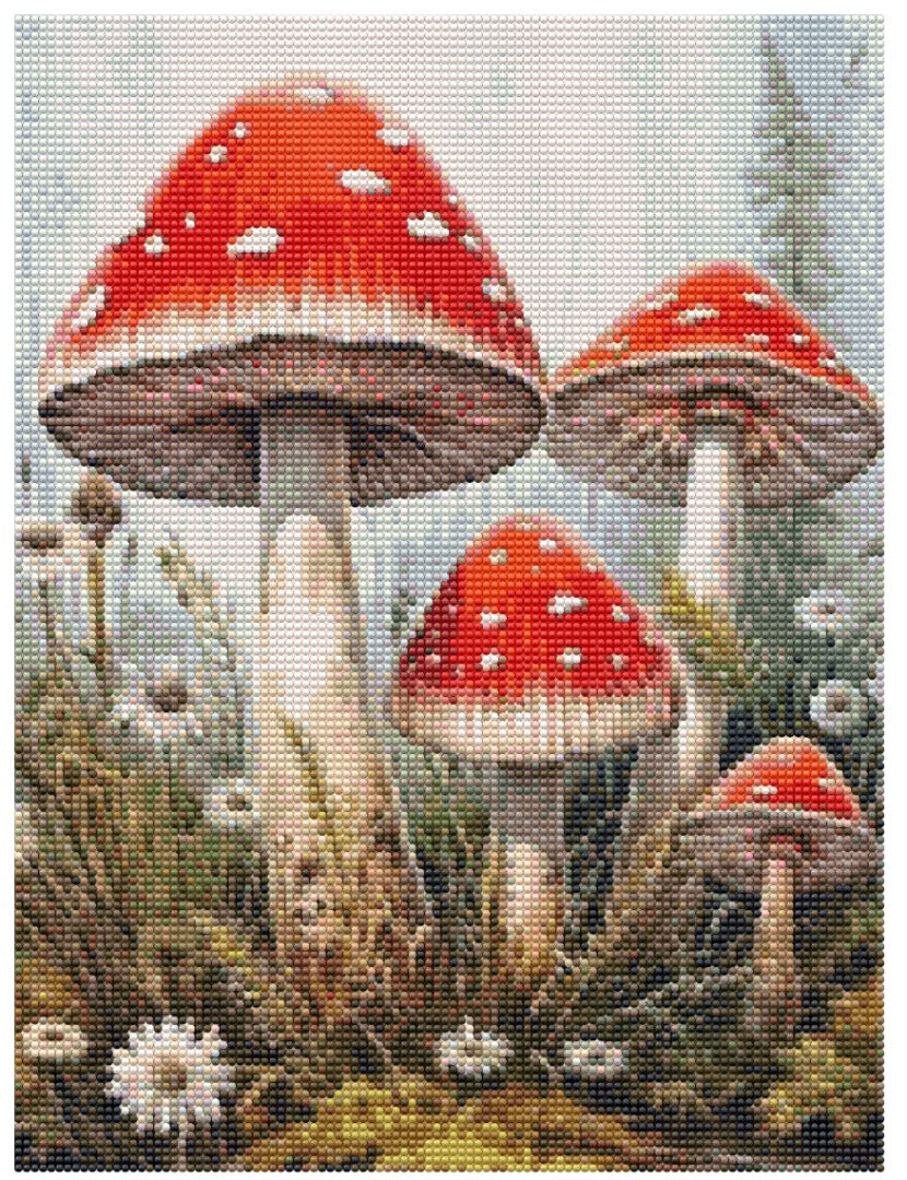Whimsical Forest Mushrooms