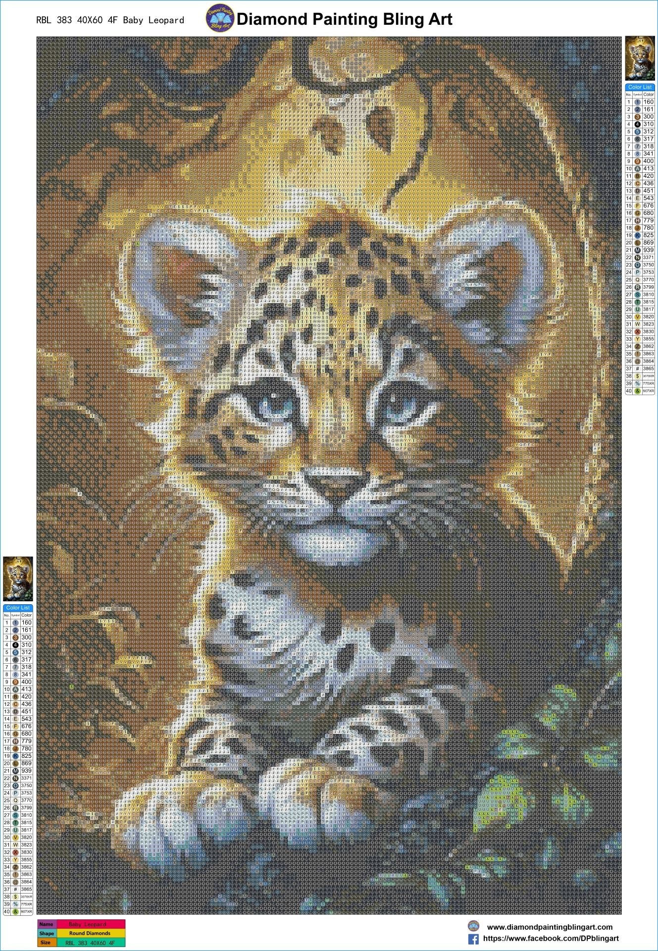 Baby Leopard - Diamond Painting Bling Art