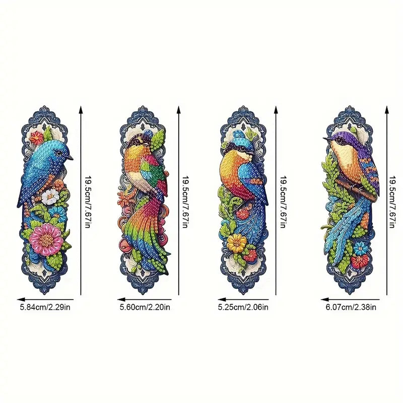 Bookmark Birds Set of Four