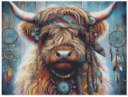 Boho Highland Cow