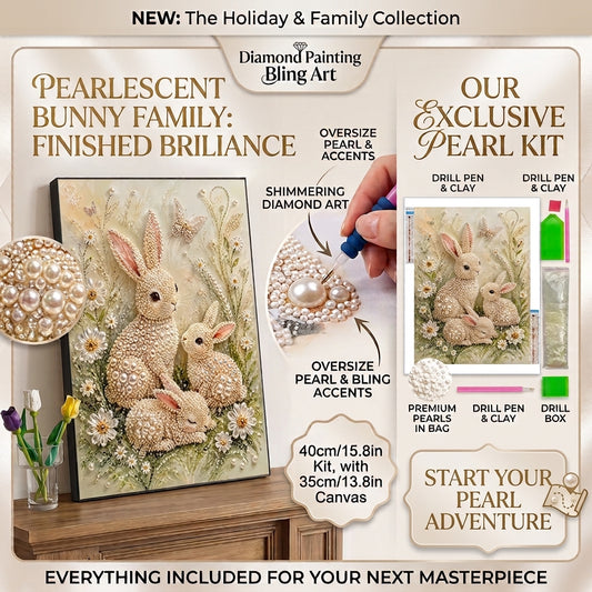 Pearlescent Bunny Family