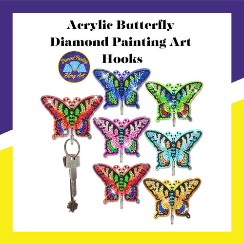 Butterfly Diamond Painting Art Hooks(Set of 6) - Diamond Painting Bling Art