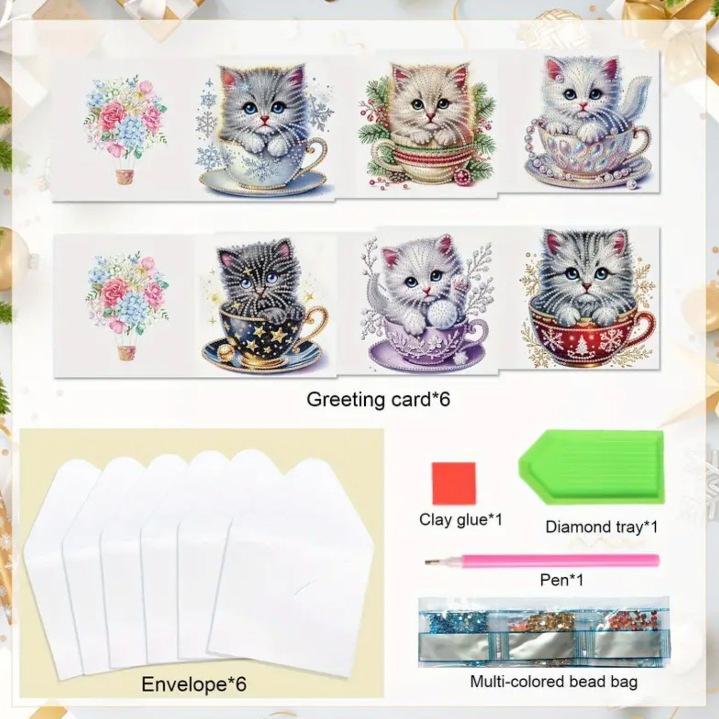 Cat Teacup Cards