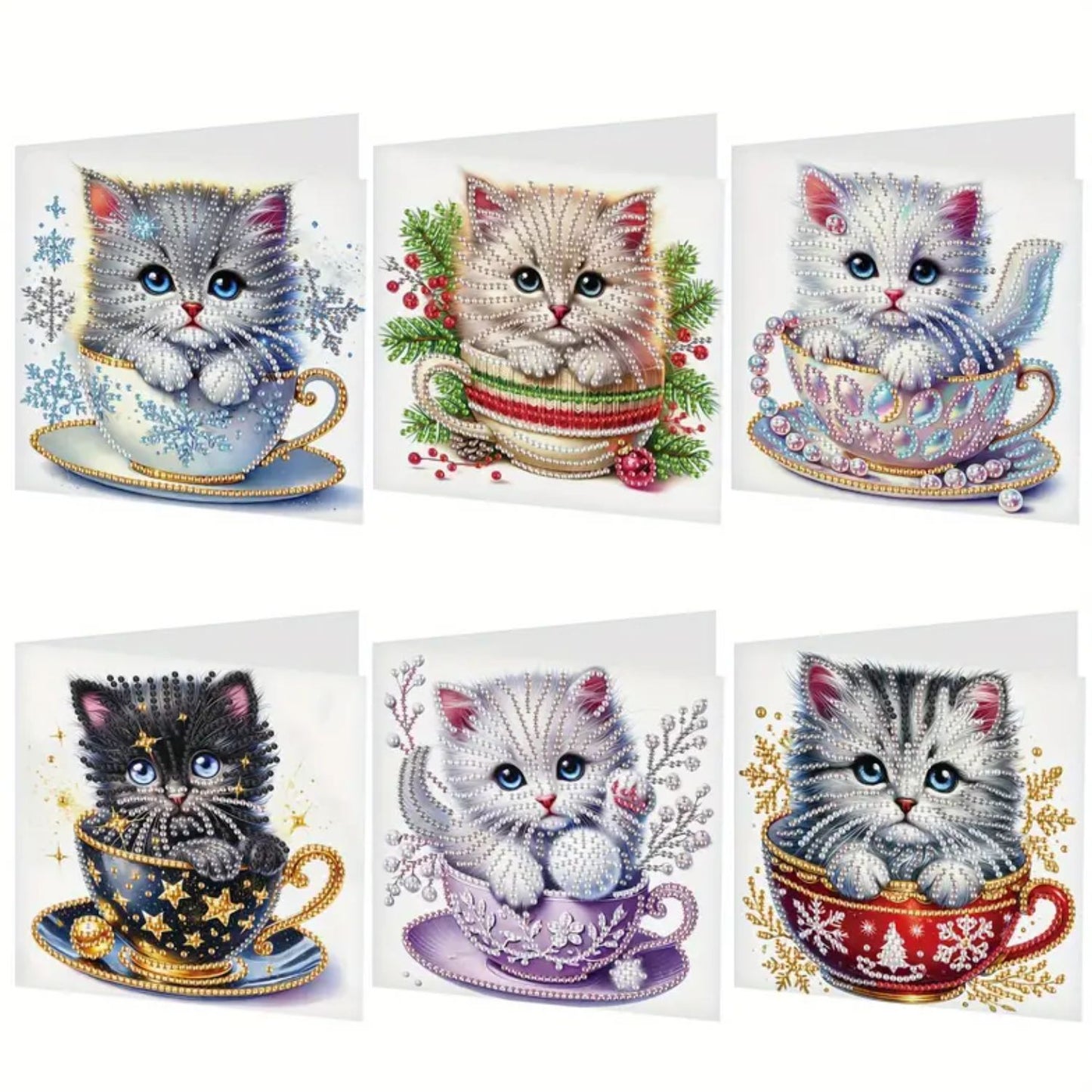 Cat Teacup Cards