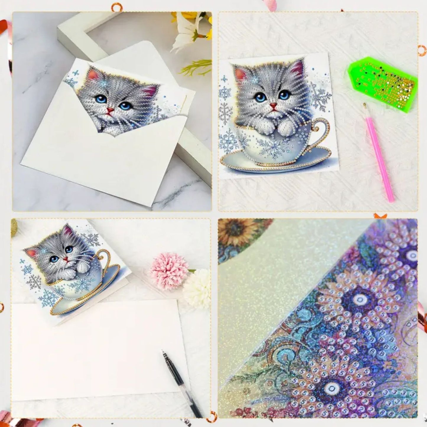 Cat Teacup Cards