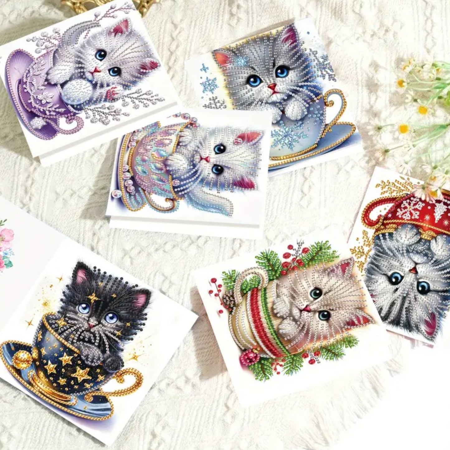 Cat Teacup Cards