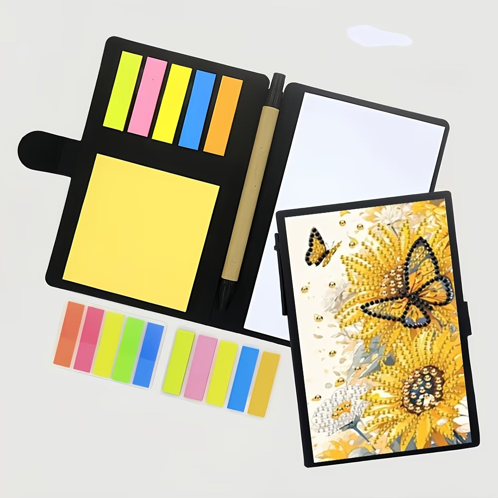 Golden Sunflower Sticky Note Booklet Kit