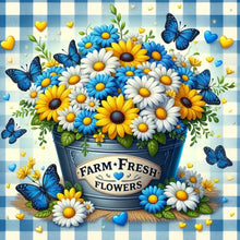 Load image into Gallery viewer, Farm Fresh Flowers - Diamond Painting Bling Art
