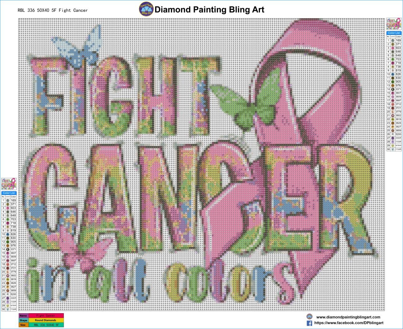 Fight Cancer - Diamond Painting Bling Art