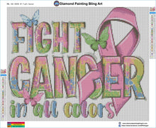 Load image into Gallery viewer, Fight Cancer - Diamond Painting Bling Art
