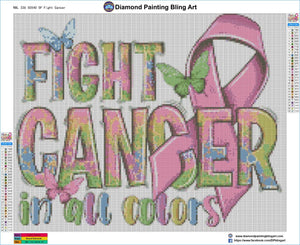 Fight Cancer - Diamond Painting Bling Art