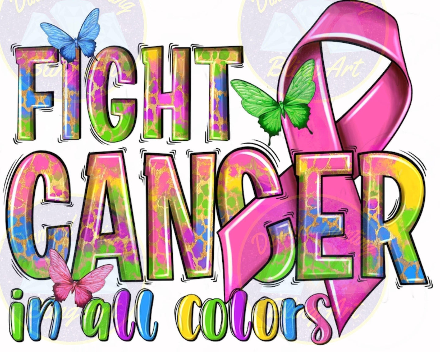 Fight Cancer - Diamond Painting Bling Art