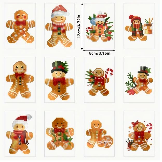 Gingerbread Mini Diamond Painting Kit - Diamond Painting Bling Art