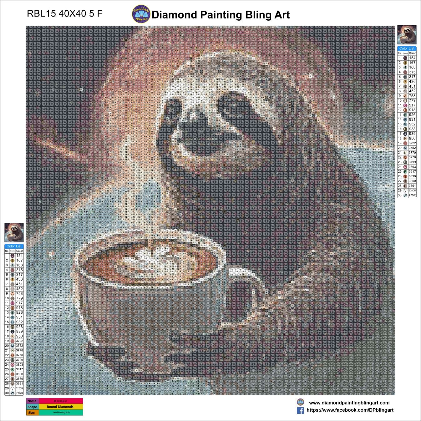 Good Morning Sloth - Diamond Painting Bling Art