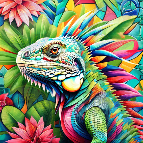 Iguana - Diamond Painting Bling Art
