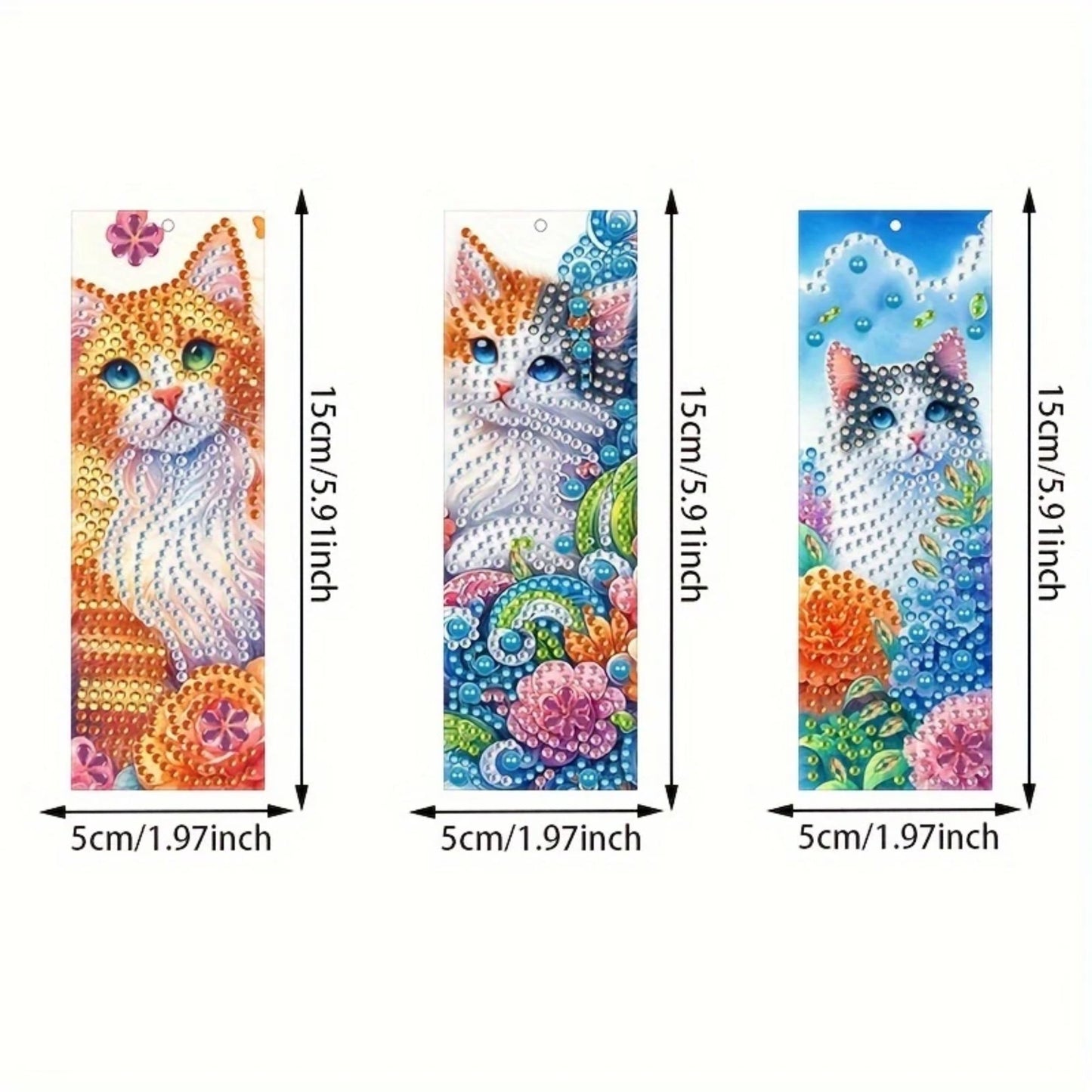 Bookmark 3pcs Cat Lovers
