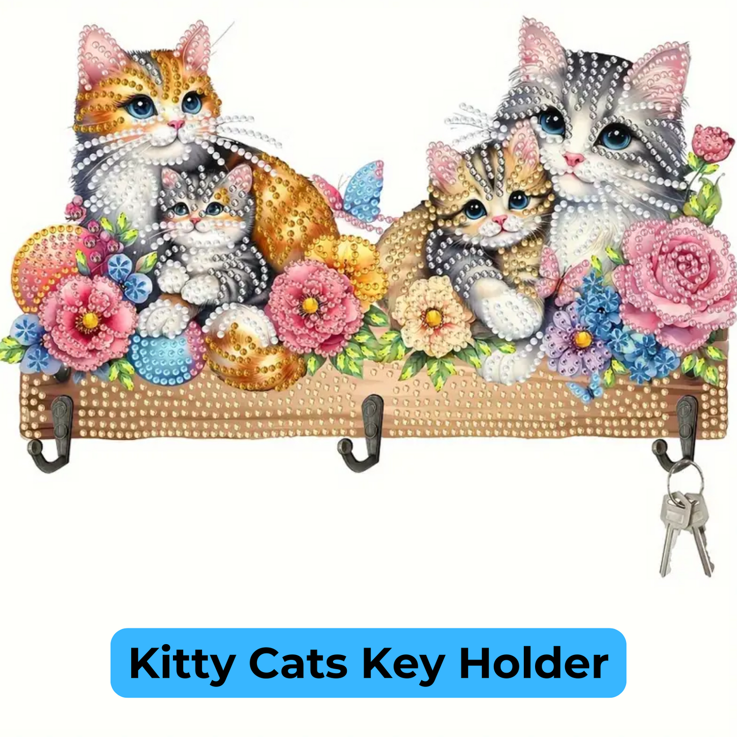 Kitty Cats Key Holder