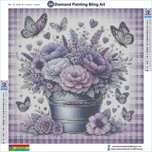 Lavender Flowers - Diamond Painting Bling Art
