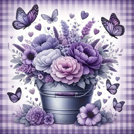 Lavender Flowers - Diamond Painting Bling Art