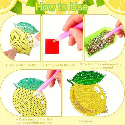 Lemon Theme Key Chains