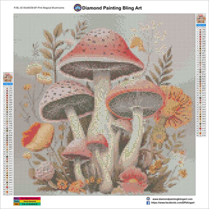 Magical Mushrooms - Diamond Painting Bling Art
