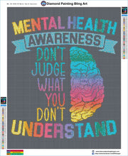 Load image into Gallery viewer, Mental Health Awareness - Diamond Painting Bling Art
