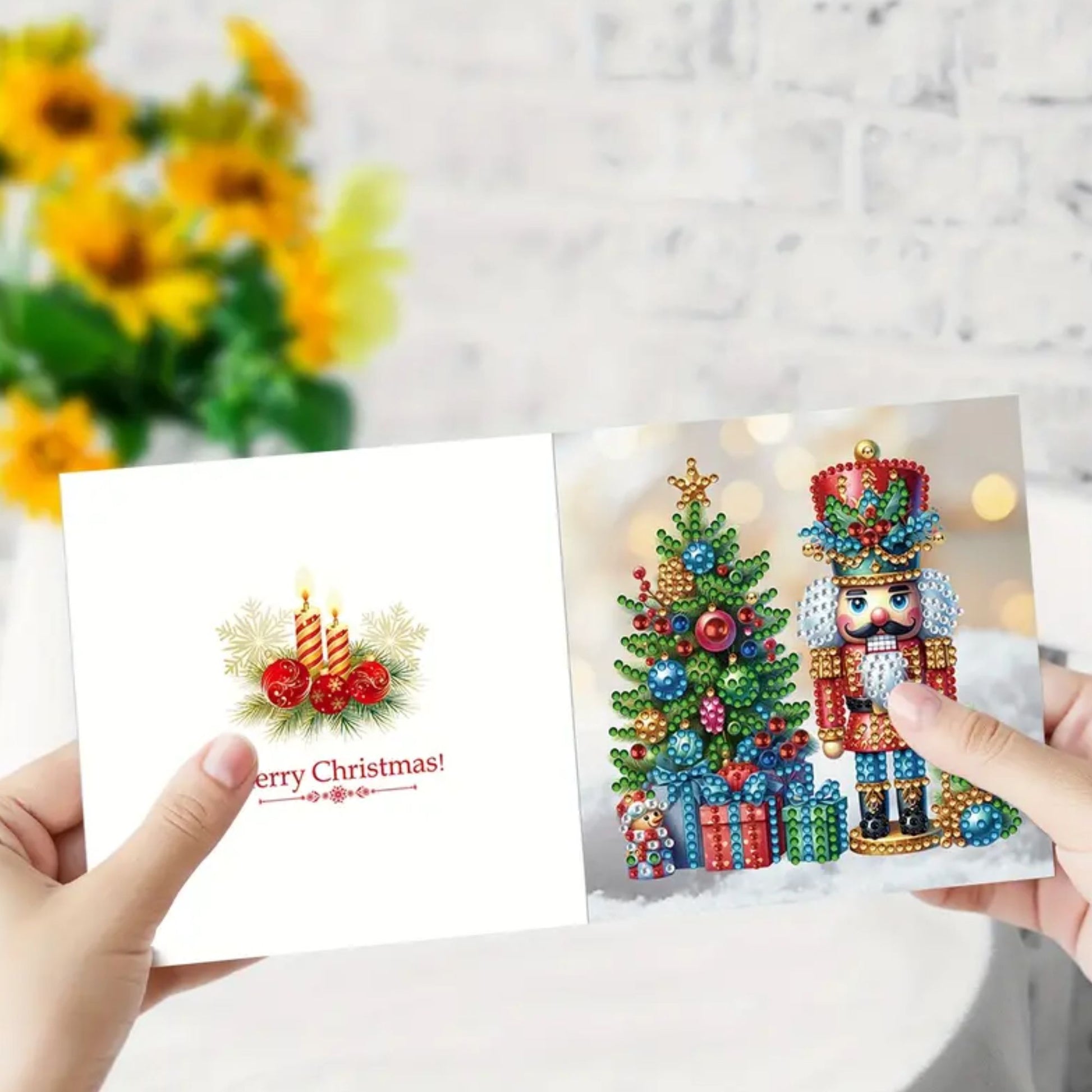 Nutcracker Christmas Cards DIY diamond art kit