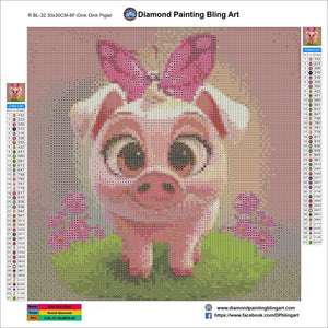 Oink Oink Piglet - Diamond Painting Bling Art