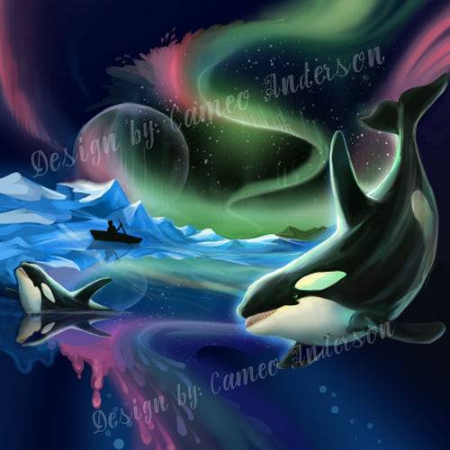 Orca King of the Sea by Cameo Anderson - Diamond Painting Bling Art