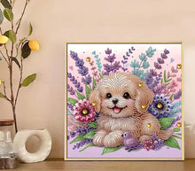 Load image into Gallery viewer, Partial Special Shape Diamond Art Puppy - Diamond Painting Bling Art
