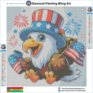Patriotic Eagle - Diamond Painting Bling Art