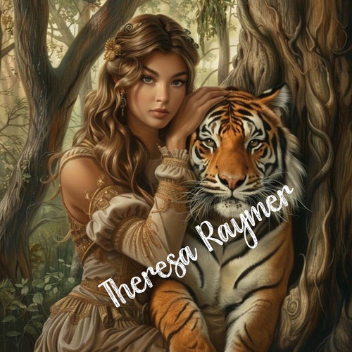 Princess and Her Tiger - Diamond Painting Bling Art