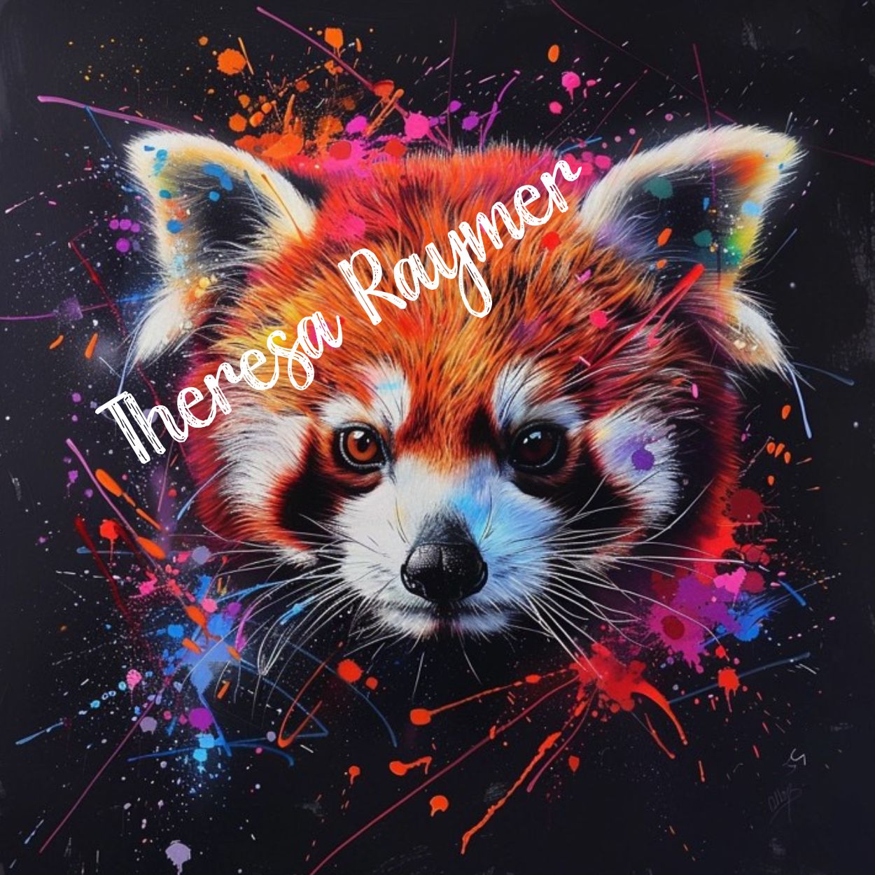 Red Panda Graffiti - Diamond Painting Bling Art