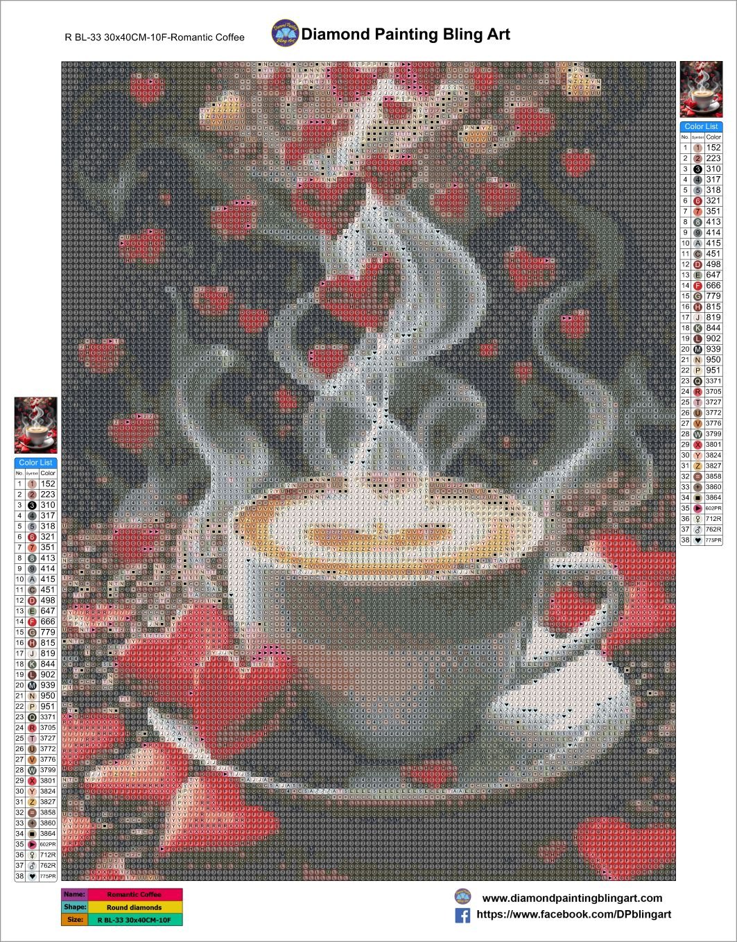 Romantic Coffee - Diamond Painting Bling Art