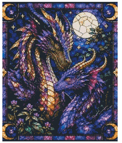 Mosaic Midnight Dragon by Ryleigh Sims