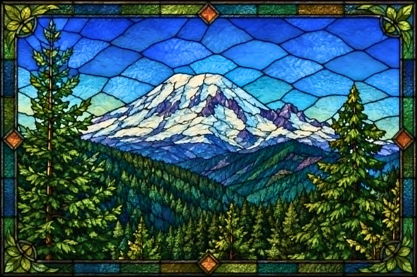 Majestic Snowcap Mountain by Ryleigh Sims