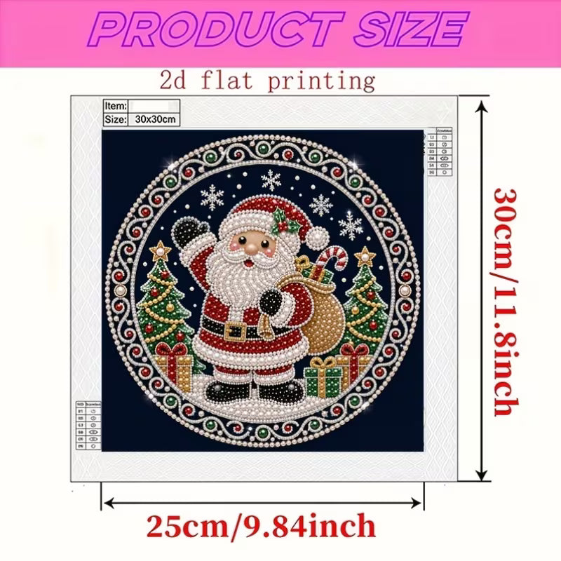 Santa Claus Pearl Art DIY Craft