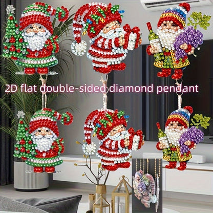 Festive Santa Key Chains