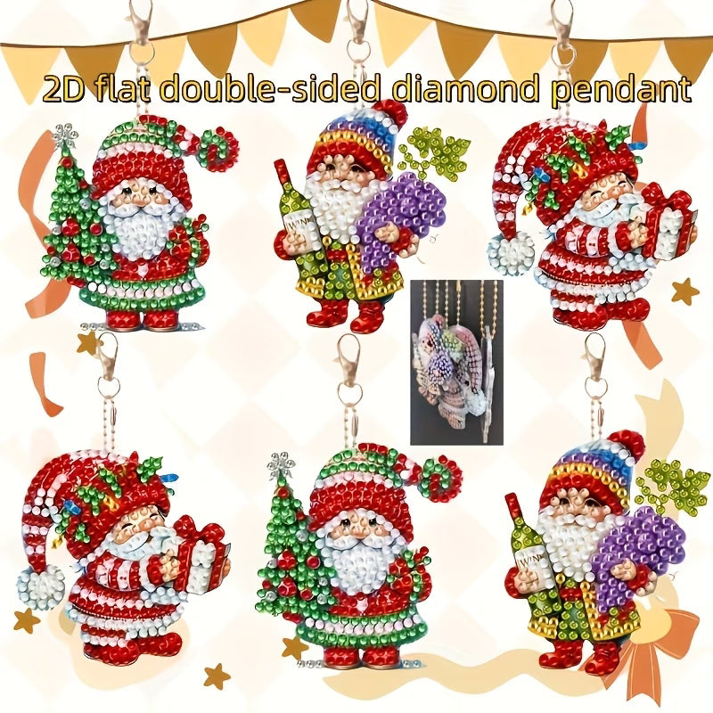Festive Santa Key Chains