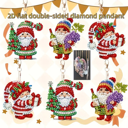 Festive Santa Key Chains