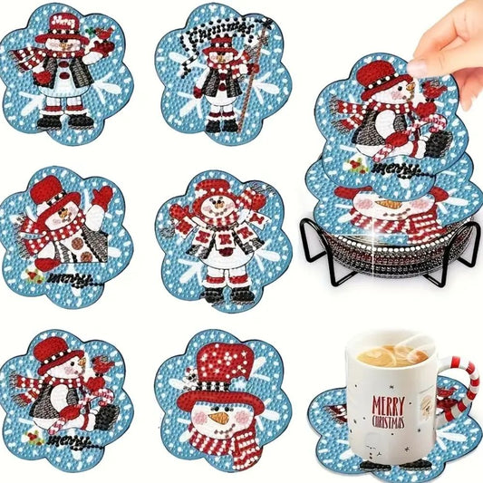 Snowman Coaster Set