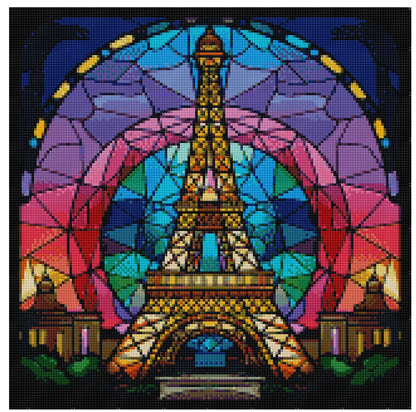 Stained Glass Eiffel Tower