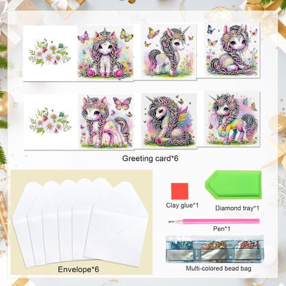 Magical Unicorn Dreams DIY Greeting Card Set (Set of 6)