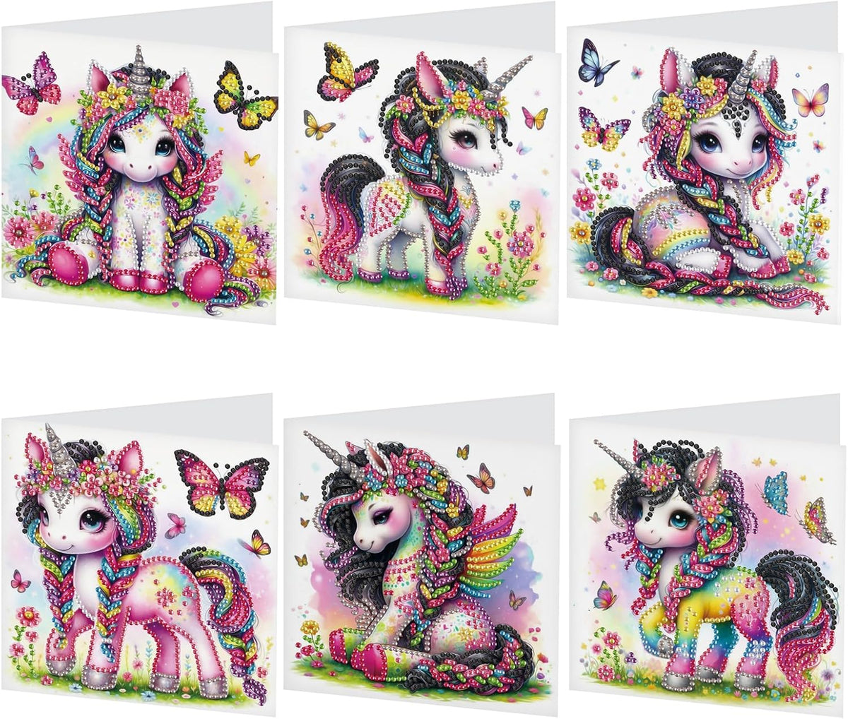 Magical Unicorn Dreams DIY Greeting Card Set (Set of 6)