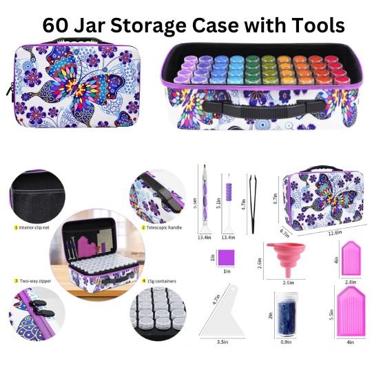 60 Slots Storage Case & More - Diamond Painting Bling Art